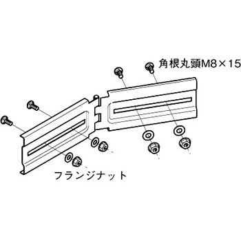 なべ NRBG1 水平自在継ぎ金具 1個 ネグロス電工 【通販モノタロウ】