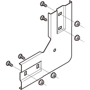 上下ベンド継ぎ金具 L形 ネグロス電工 ケーブルラック用継ぎ金具 【通販モノタロウ】
