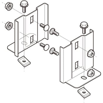 SD-QRU1 盤取付金具 1セット(2組) ネグロス電工 【通販サイトMonotaRO】