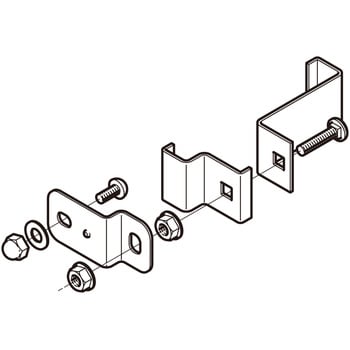 SD-CVVQ1 立上りカバー止め金具 1個 ネグロス電工 【通販サイトMonotaRO】