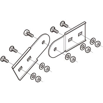 上下自在継ぎ金具 ネグロス電工 ケーブルラック用継ぎ金具 【通販