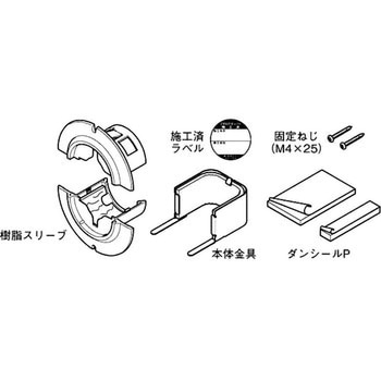 スイッチ・コンセントボックス用中空壁防火措置材 プチロクダンパー ネグロス電工