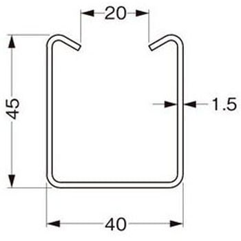 S-DP2 直線サスウェイ・蓋 1本 ネグロス電工 【通販モノタロウ】