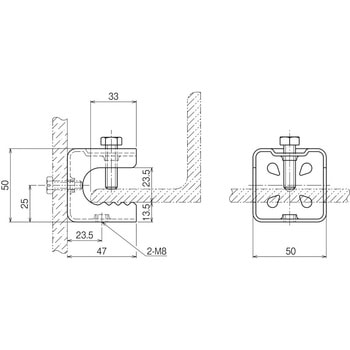 支持金具(一般形鋼用) ネグロス電工