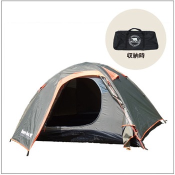 防災自立式 ハヤブサテント2人用 Bears Rock ドームテント 通販モノタロウ Ts 1
