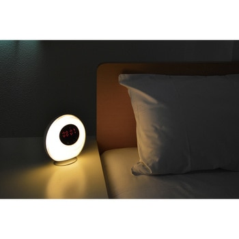 EXELUXライトアップヘルシー目覚まし時計 メテックス