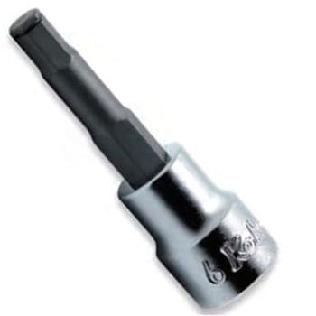 3/8"(9.5mm)SQ. ヘックスビットソケット(グリップリング付) 全長100mm Ko-ken コーケン(山下工業研究所)