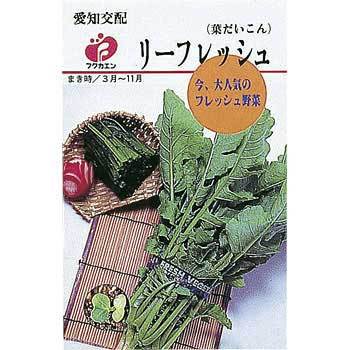 タネ 葉だいこん リーフレッシュ 福花園 野菜の種 春まき 通販モノタロウ