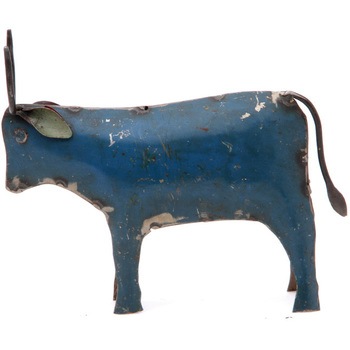 29013 リサイクルスチールオブジェ ウシ 1個 不二貿易 【通販モノタロウ】