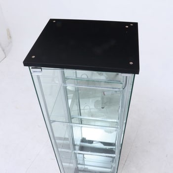 99491 ガラスコレクションケース 4段(背面ミラー) LED 1台 不二貿易 