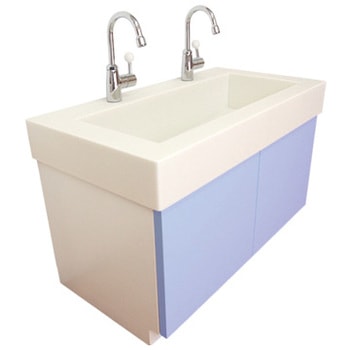 BR-AIK-900-BL-L-S 幼児用キッズ洗面セット 2人用(ベーシックシリーズ