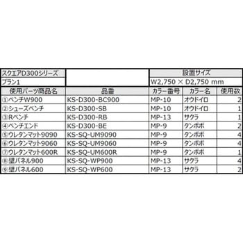 PLAN1 D300 キッズコーナー パッケージセット1(スクエアD300タイプ) 1