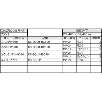 PLAN2 D300 キッズコーナー パッケージセット2(スクエアD300タイプ) 1