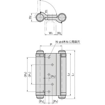 B-1118-1 ステンレス 自由蝶番 1個 タキゲン(TAKIGEN) 【通販サイト