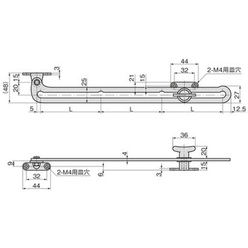 ステンレス 窓用ねじ止めステー TAKIGEN(タキゲン)