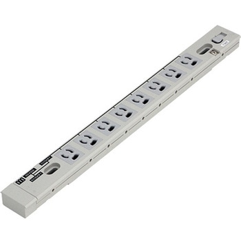 コンセント本体 W24.5×H439×D43mm 0.41kg グレイ DY-R2705シリーズ 摂津金属工業