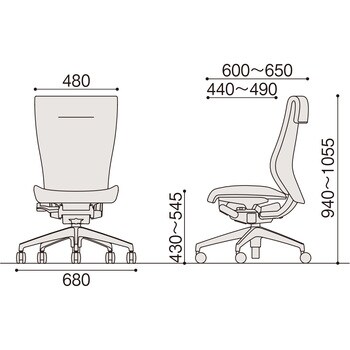 KE-910GS-Z9Q2H8 コセールチェア ハイバック プレーンバックタイプ