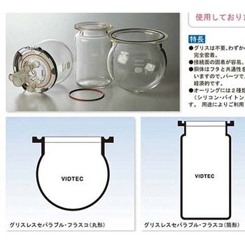 グリスレスセパラ用オーリング(フッ素ゴム) 1624シリーズ コスモスビード