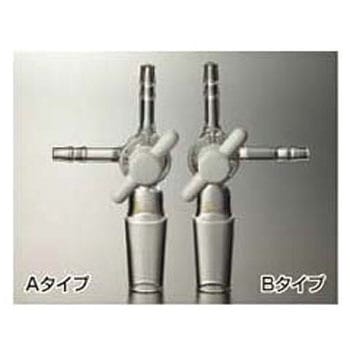 摺付三方コック(透明摺PTFEコック付) 1724シリーズ コスモスビード