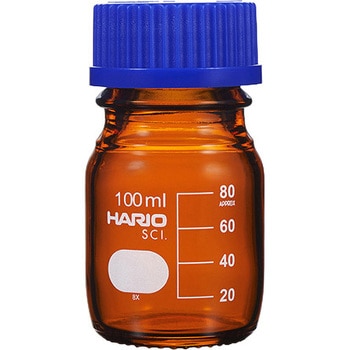 茶 耐熱ねじ口瓶 液切リング付 GL-45 NBBシリーズ HARIO ネジ口瓶
