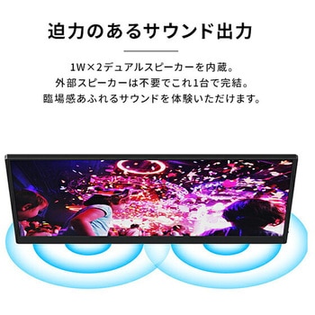 QMMP-156 モバイルディスプレイ FullHD YAMAZEN(山善) ブラック パネル