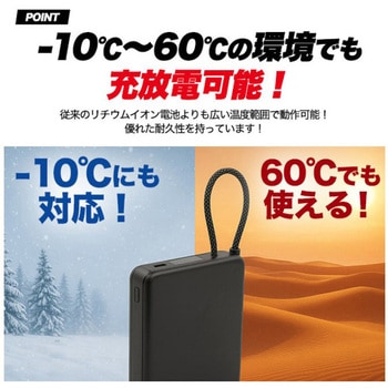 新世代個体電池モバイルバッテリー 10000mAh プラタ