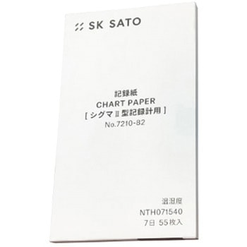 温湿度 7日用記録紙 NTH071540 - 佐藤計量器製作所
