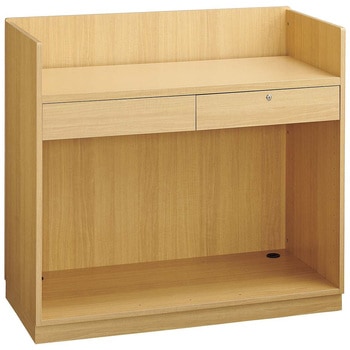 レジカウンター 三方枠タイプ 幅120cm エクリュ オープンタイプ ストア・エキスプレス