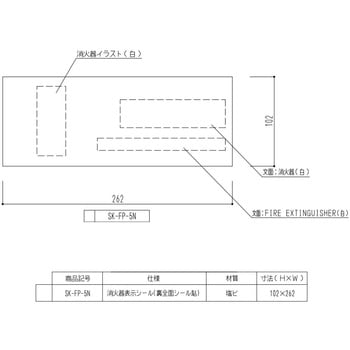 消火器取扱表示板シール 神栄ホームクリエイト(新協和)