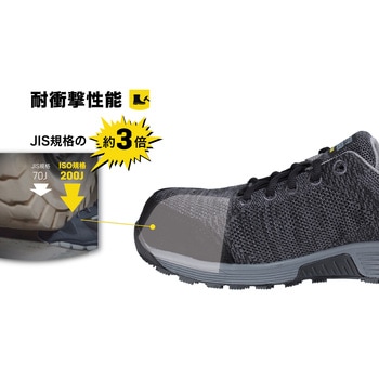 作業靴 エコニーラS1 ブラック SAFETY J