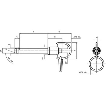 ボールロックピン(インチサイズ) - Roemheld Halder(ロームヘルド・ハルダー)