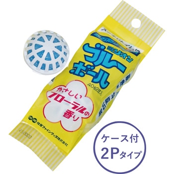 トイレ用 防臭剤・尿石付着防止剤 ミリオンブルーボール容器付き 桂屋ファイングッズ