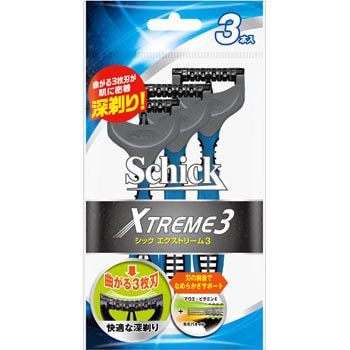 Schick エクストリーム3 Schick(シック) カミソリ本体・替刃 【通販モノタロウ】