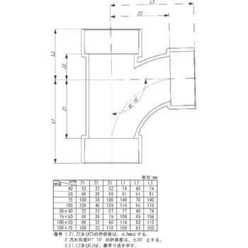 HT-DV LT HTDV継手90°大曲Y 1個 東栄管機 【通販サイトMonotaRO】