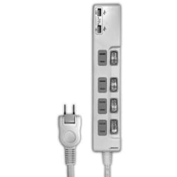 USB2ポート付 節電タップ(独立スイッチ付) HIDISC