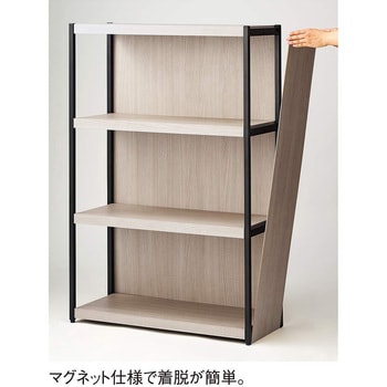 間仕切ラック本体(23345-40)用オプション 4段用サイドパネル ストア・エキスプレス