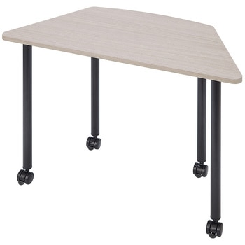 キャスター付きミーティングテーブル グレーオーク ストア・エキスプレス