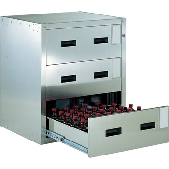 ステンレス耐震薬品庫(段引き出しタイプ) SYW-3N - TRUSCO