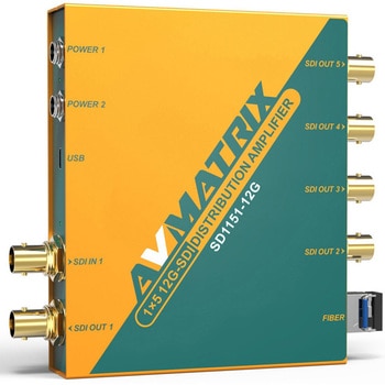 AVMATRIX リクロック搭載12G-SDI 5分配器 ADTECHNO(エーディテクノ)
