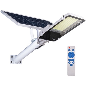 LEDソーラー街灯 ソーラー充電 リモコン付き 夜間自働点灯 300W 万方商事
