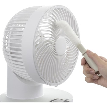 サーキュレーター掃除ブラシ 曲がるタイプ オーム電機