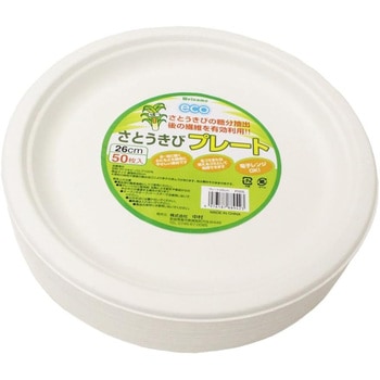 ECO さとうきび繊維 プレート 中村