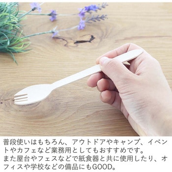 木製フォークスプーン未晒紙完封 中村