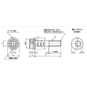 SUS304 FS M6X16 ステンレスフランジソケット 1箱(400本) 由良産商