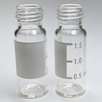 スクリューバイアル瓶 1.5mL ガラス ラベル付 アイデック