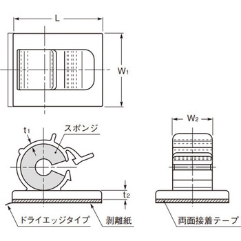 ワイヤークランプ スポンジ付 SSPシリーズ 品川商工