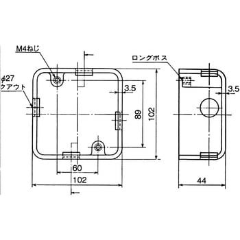 埋込用 四角アウトレットボックス 伊藤電気製作所