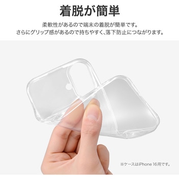 iPhone SE (第3世代) iPhone SE (第2世代)iPhone 8 ストラップホール付き TPUケース クリア MSソリューションズ