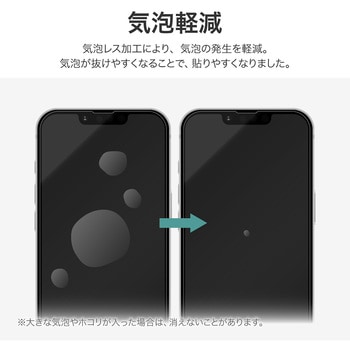iPhone 16e/iPhone 14/iPhone 13 保護フィルム 光沢 指紋防止 MSソリューションズ