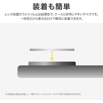 AQUOS wish5 レンズ保護ガラスフィルム 「GLASS PREMIUM FILM」 高透過 MSソリューションズ